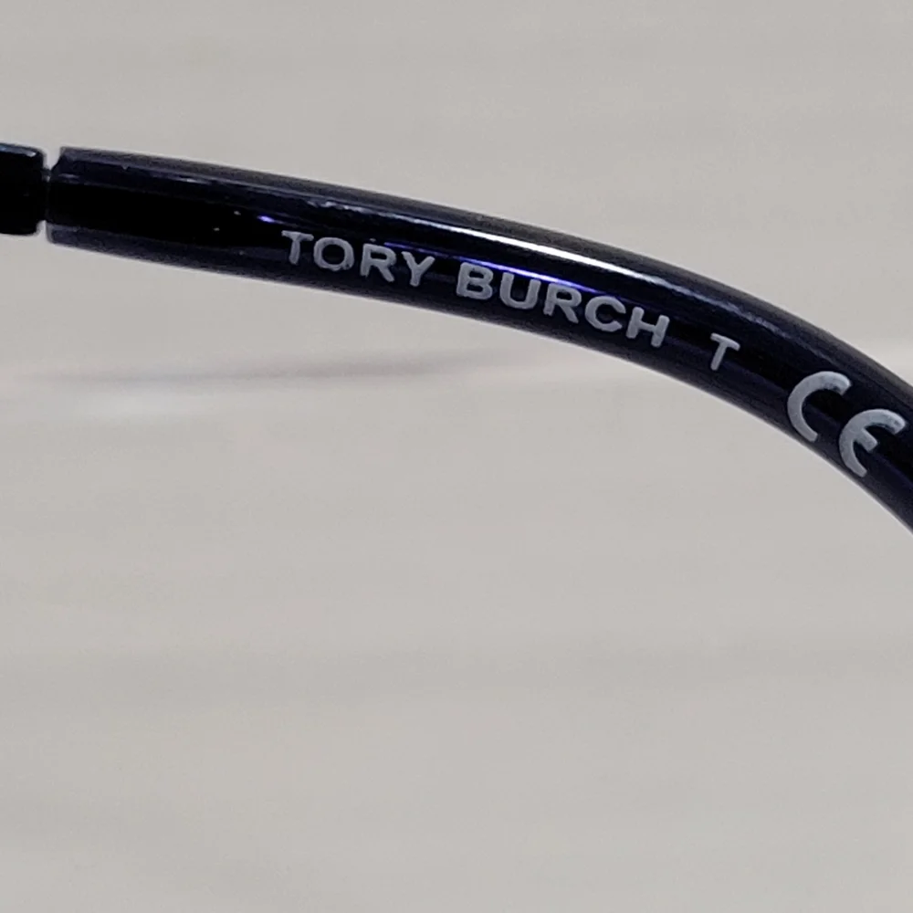 Tory Burch Navy Blue Rectangular Optical Glasses
